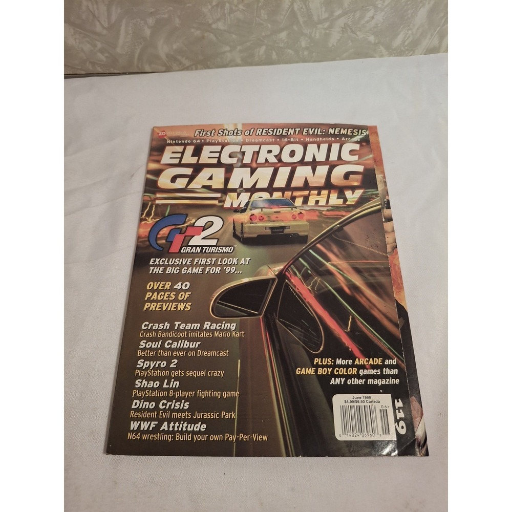 EGM Monthly Magazine Gran Turismo 2 Issue 119 1999 Resident Evil 3 Silent Hill